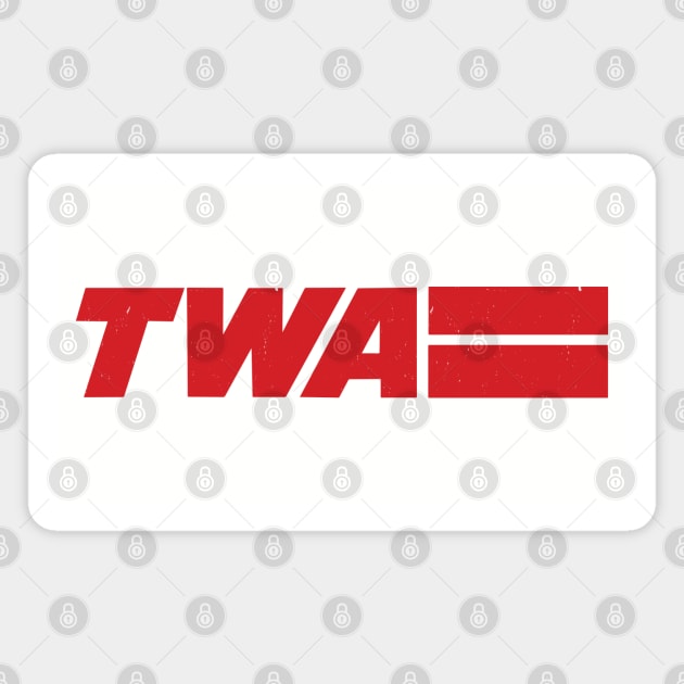 TWA Vintage Logo Magnet by BodinStreet